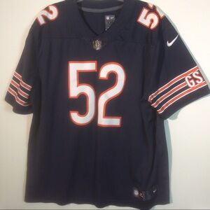 Nike Dark Blue Jersey with Orange and White Details